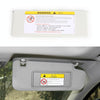 For Peugeot 308 2010-2022 Left-hand Drive Car Sun Visor Makeup Mirror Cover 98177070(White)