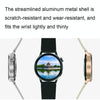 Wearkey DT4+ 1.36 Inch HD Screen Smart Call watch with NFC Function, Color: Black Silicone