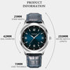 YAZOLE 552 Luminous Pointer Calendar Waterproof Quartz Watch(Number+Blue)