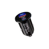 P10 Mini QC4.0 USB / PD20W Car Charger with Type-C to Type-C Fast Charging Data Cable(Black)