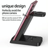 B20A 15W Qi Wireless Charger 3-in-1 Vertical Stand Phone Holder for Samsung Watch / Galaxy Buds(White)