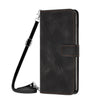 For vivo V40 / V40 Pro / T3 Ultra Dream Triangle Leather Phone Case with Lanyard(Black)