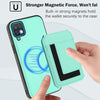 For Samsung Galaxy A12 5G / 4G CX01 Detachable Magsafe Magnetic Card Bag Phone Case(Mint Green)