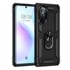 For Huawei nova 8 Shockproof TPU + PC Phone Case with 360 Degree Rotating Holder(Black)