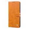 For Xiaomi Redmi 9A Business Style Oil Wax Texture Horizontal Flip Leather Case, with Holder & Card Slots & Wallet(Yellow)