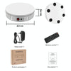 22cm Electric Rotating Display Stand Video Shooting Props Turntable, Load: 50kg, AU Plug (White)