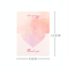 100 PCS A368 Heart Shape Thanks Greeting Card(Happy Every Day)