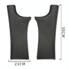 For Tesla Model Y Rear Door Built-In Sill Strip Rear Seats Anti-Kick Leather Protective Pad(Black)