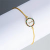 English Letter Bracelet Couple Girlfriends DIY Bracelet Men Women Micro Inlaid Zircon Rainbow Bracelet(I)
