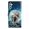 For Samsung Galaxy A26 5G Colored Drawing Leather Phone Case(Twin Wolves)