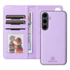 For Samsung Galaxy S25+ 5G BETOPNICE BN-005 2 in 1 Detachable Imitate Genuine Leather Phone Case(Light Purple)