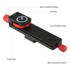 PULUZ Macro Focusing Rail Slider Close-up Shooting Tripod Head Quick Release Plate Holder