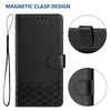 For Asus Zenfone 11 Ultra Honeycomb Embossing RFID Leather Phone Case(Black)
