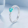 S925 Sterling Silver Diamond Pattern Heart Ring(No. 7)