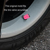 4pcs /Set Luminous Car Motorcycle Tire Modified Valve Cap, Color: Blue Red Skull