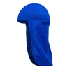 Outdoor Riding Long Tail Cap Breathable Sweat Absorbent Shading Workplace Safety Dustproof Shawl Cap, Size: Free Code(Blue)