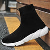 Knit Upper Breathable Sport Sock Boots Chunky Sneakers High Top Running Shoes for Men /  Women, Shoe Size:37(Camouflage)