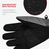 Boodun Five-Finger Ski Gloves Windproof Waterproof Finger Touch Screen Keep Warm Gloves, Size: M(Black Gray)