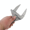 Aluminum Adjustable Large Opening Bathroom Wrench Hardware Tools, Specification: No Package Ordinary Version(Silver)