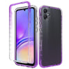 For Samsung Galaxy A05 Shockproof Clear Gradient PC + TPU Phone Case(Purple)