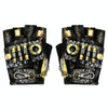 Punk Biker Half Finger Gloves Halloween Accessories(XL)
