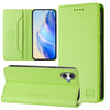 For Samsung Galaxy A06 4G RC01 Dual-Folded Magnetic Suction RFID Leather Phone Case(Grass Green)