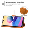 Leather Phone Case For Xiaomi Redmi Note 10 JE Japanese Version(Brown)