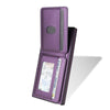 For Samsung Galaxy S22 Ultra 5G Skin Feel Detachable Card Bag Magsafe Phone Case(Purple)