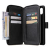 For Samsung Galaxy A06 4G 9-Card Slots Zipper Wallet Bag Leather Phone Case(Black)