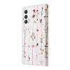 For Samsung Galaxy S25 5G Bronzing Painting RFID Leather Phone Case(Flowers World)