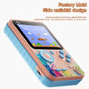G5 Retro Children Macaron Handheld Game Console Color Screen Built-In 500 Games, Style: Single (Blue)