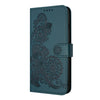 For Huawei Mate 20 Pro Datura Flower Embossed Flip Leather Phone Case(Dark Green)