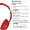 07S Folding Sports Computer Games Wireless Bluetooth V5.0 Headset with Mic (Red)