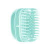 Silicone Shampoo Brush Clean Scalp Massage Brush Wet And Dry Handheld Shampoo Comb(Green)