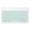 X3 Universal Candy Color Round Keys Bluetooth Keyboard(Fresh Green)