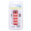 QZ-W007 8 x SMD Rechargeable Red and Blue Bicycle Safety Warning Tail Light