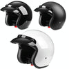 BYB 701 All Seasons Retro Motorcycle Helmet, Size: L(Bright Black)