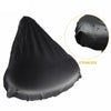 Bicycle Saddle Waterproof Cover Bicycle Seat PVC Waterproof Seat Cover Hot Pressed Rain Cover, Size: Small(Black)