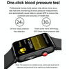 Smart Watch Ring ECG Temperature Heart Rate Blood Pressure Health Bluetooth Talking Watch, Color: Red Silicone