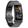 K20 1.14 inch Steel Band Earphone Detachable Life Waterproof Smart Watch Support Bluetooth Call(Black)
