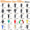 925pcs /Set Universal Automotive Fasteners Rivets Fender Expansion Screws