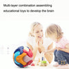 2PCS Children Puzzle Early Education Toys Ball Assembled Piggy Bank, Size:Medium (Polygon)