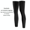 Summer Ice Silk Sunscreen Leggings Outdoor Riding Sports Knee Protectors Cool Anti-Slip Leg Socks, Size: XXL(White)