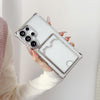 For Samsung Galaxy S24+ 5G Four-cornered Electroplated Card Bag TPU Phone Case(Pink)