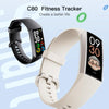 C80 IP67 Waterproof Smart Bracelet Sport Fitness Tracker(Pink)