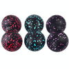 EVA Peanut Shape Yoga Ball Massage Loosen Up Muscle Fascia Ball(Black Blue)