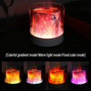 Colorful Light Flame Aromatherapy Humidifier Home Ambient Light Desktop Fragrance Diffuser(Gray)