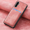For Samsung Galaxy A26 5G Retro Leather Card Bag Magnetic Phone Case(Pink)