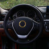 Car Aluminum Steering Wheel Decoration Ring For BMW(Gold)
