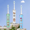 USB Charging Fully Automatic Ultrasonic Cartoon Children Electric Toothbrush, Color: Pink with 1 Head